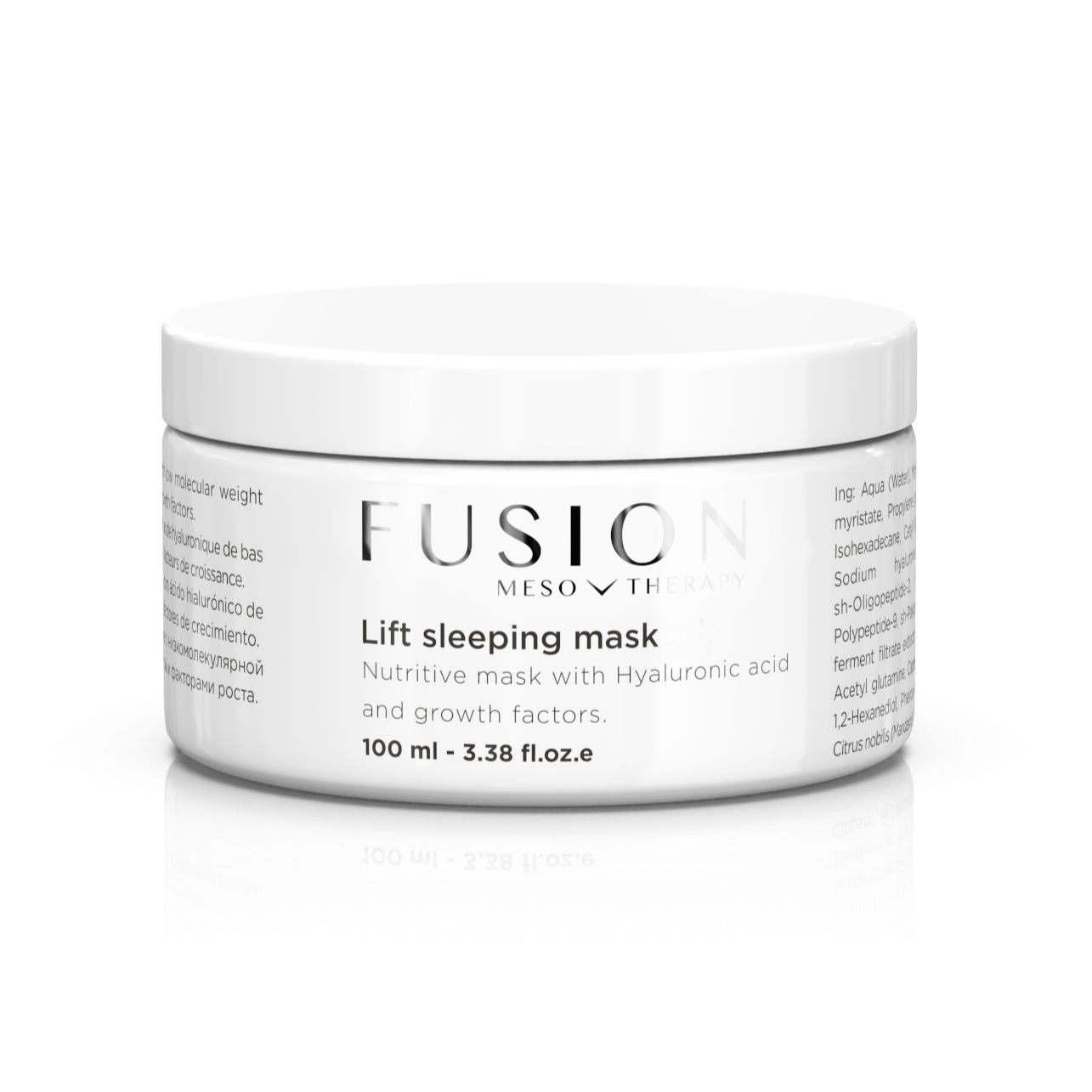 FUSION MESOTHERAPY kaukė su hialurono rūgštimi ir augimo faktoriais