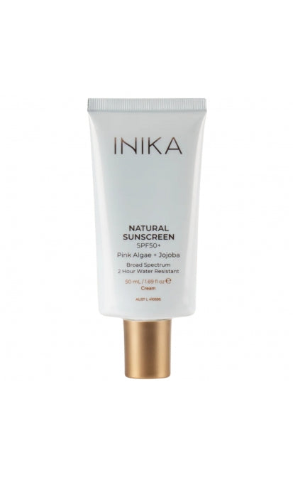INIKA ORGANIC NATŪRALUS APSAUGINIS VEIDO KREMAS NUO SAULĖS SPF50+