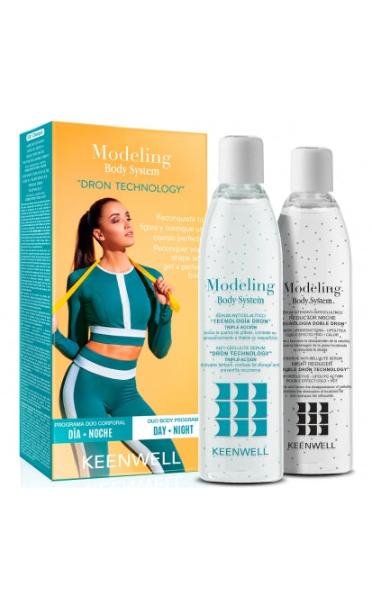 KEENWELL MODELING BODY SYSTEM DRON TECHNOLOGY RINKINYS NR. 1: ANTICELIULITINIS SERUMAS 250 ml + ANTICELIULITINIS NAKTINIS SERUMAS, 250 ml