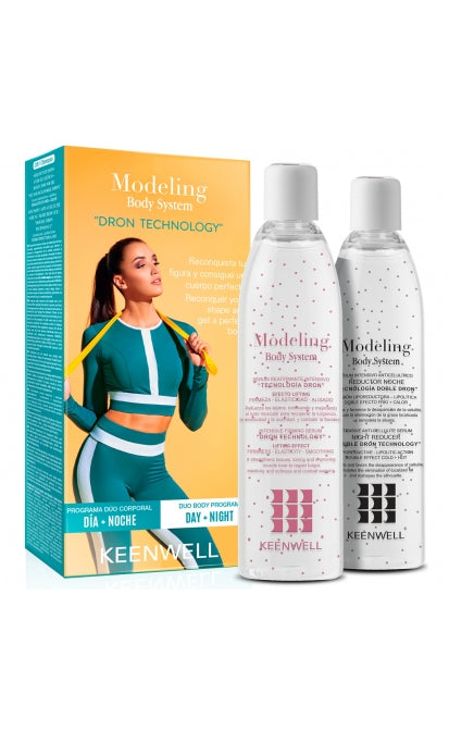 KEENWELL MODELING BODY SYSTEM DRON TECHNOLOGY RINKINYS NR. 3: STANGRINANTIS SERUMAS 250 ml + ANTICELIULITINIS NAKTINIS SERUMAS 250 ml