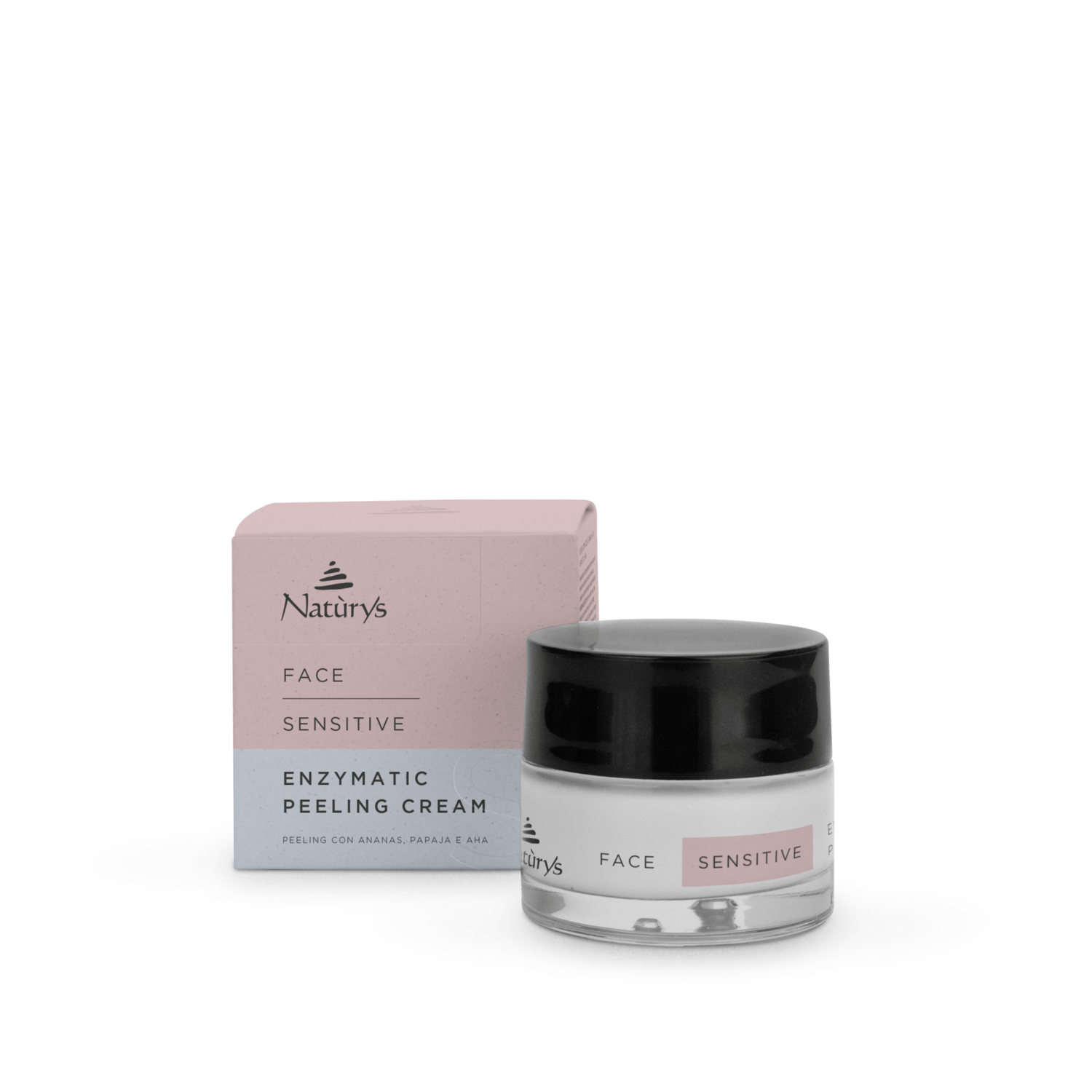 NATURYS enziminis kreminis šveitiklis su AHA